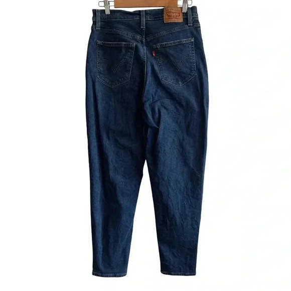 Levi's High Waisted Mom Jeans Size 30 Medium Indigo Blue Denim - Picture 9 of 9